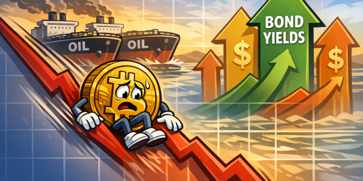 Bitcoin Falls Under 67000 Amid Oil Price Surge and Bond Market Turmoil